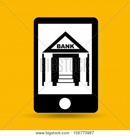 concept saving money bank building vector illustration eps 10