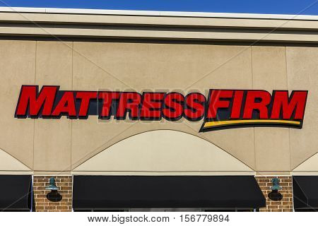 Kokomo - Circa November 2016: Mattress Firm Strip Mall Location. Retailer Steinhoff will buy Mattress Firm for $3.8 billion III