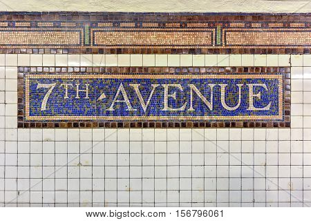 Seventh Avenue Subway Station - Brooklyn, New York