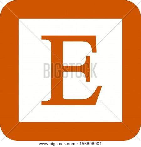 Etsy, mobile, web icon vector image. Can also be used for software development. Suitable for mobile apps, web apps and print media.
