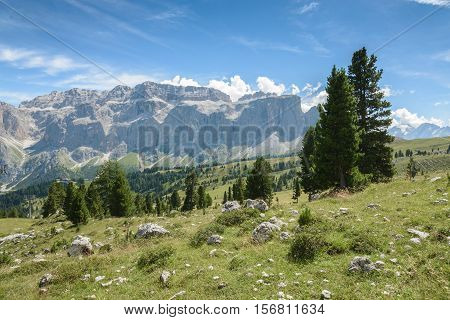 beautiful val gardena and dolomity in italy