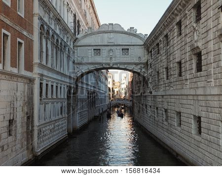 Bridge Of Sighs In Venice