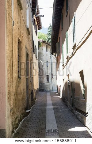 Ballabio (Lecco Valsassina Lombardy Italy) typical old street