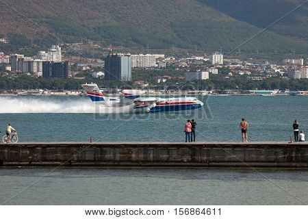 Take-off Of Aircraft From A Surface Of The Water