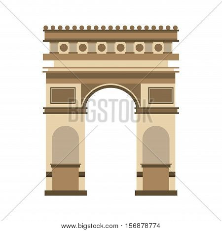 triumph arch france isolated icon vector illustration design