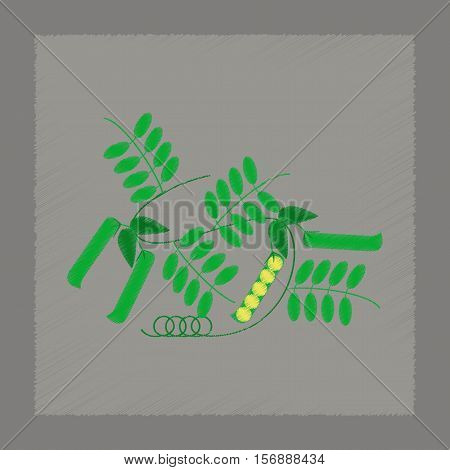 flat shading style illustration of natural pisum