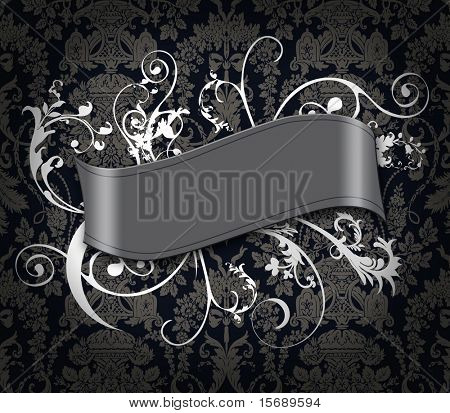 Antikes Bild mit scroll
