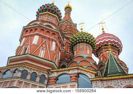 St. Basils Cathedral On Red Square In Moscow