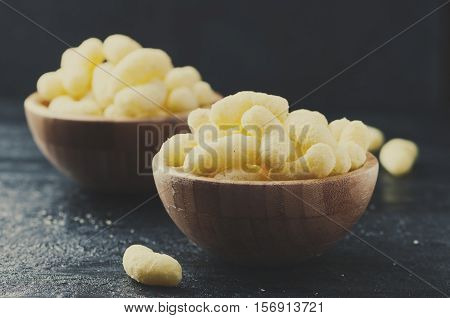 Corn Sticks On The Black Table