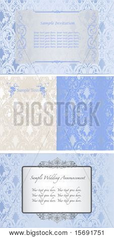 Kolekce elegantní karta šablony návrhů