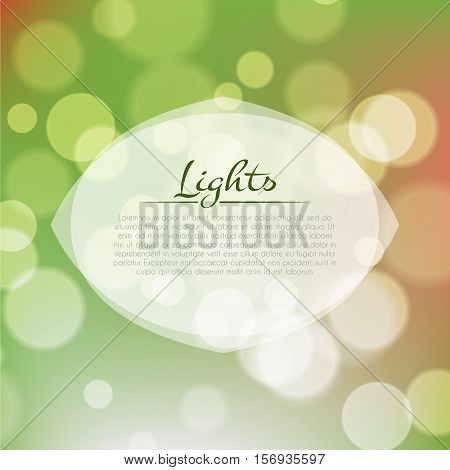 Stock fuzzy texture with bokeh effect and frame for text or title