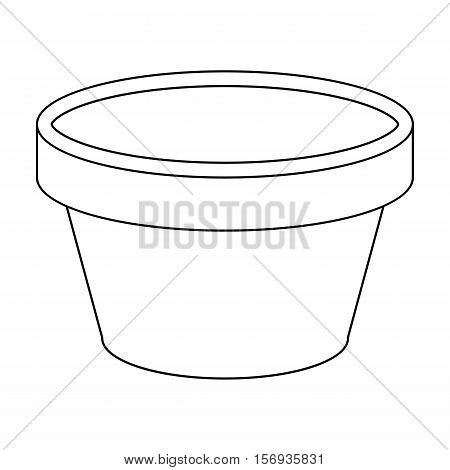 Cap for tattoo ink i icon in outline style isolated on white background. Tattoo symbol vector illustration.