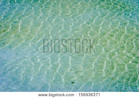 Water Surface At Chaqia Salt Lake, Qinghai, China