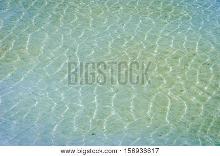 Water Surface At Chaqia Salt Lake, Qinghai, China