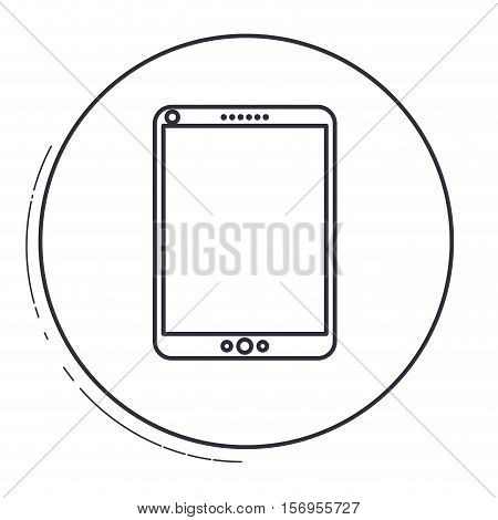 Tablet icon. Device gadget technology and electronic theme. Isolated design. Vector illustration