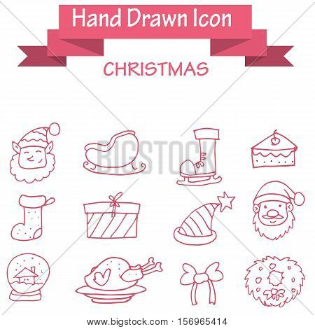Collection stock of Christmas icons vector art