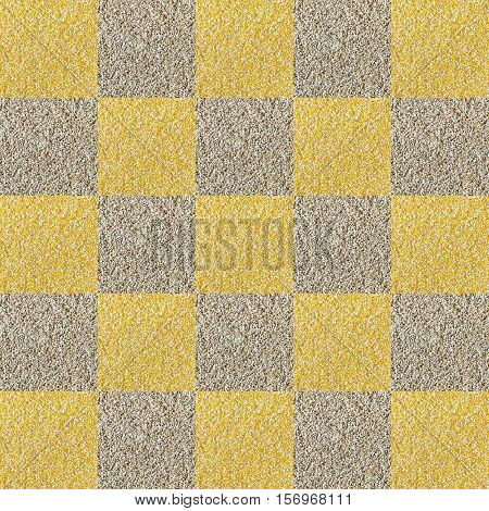 Collage consisting of polenta and cut wheat cereals. Healthy vegitarian lifestyle concept. Food textured background.