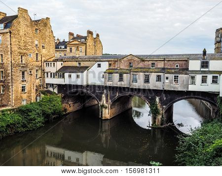 Hdr Pulteney Bridge In Bath