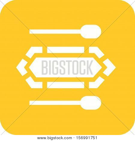 Boat, lake, dinghy icon vector image. Can also be used for vehicles. Suitable for use on mobile apps, web apps and print media.
