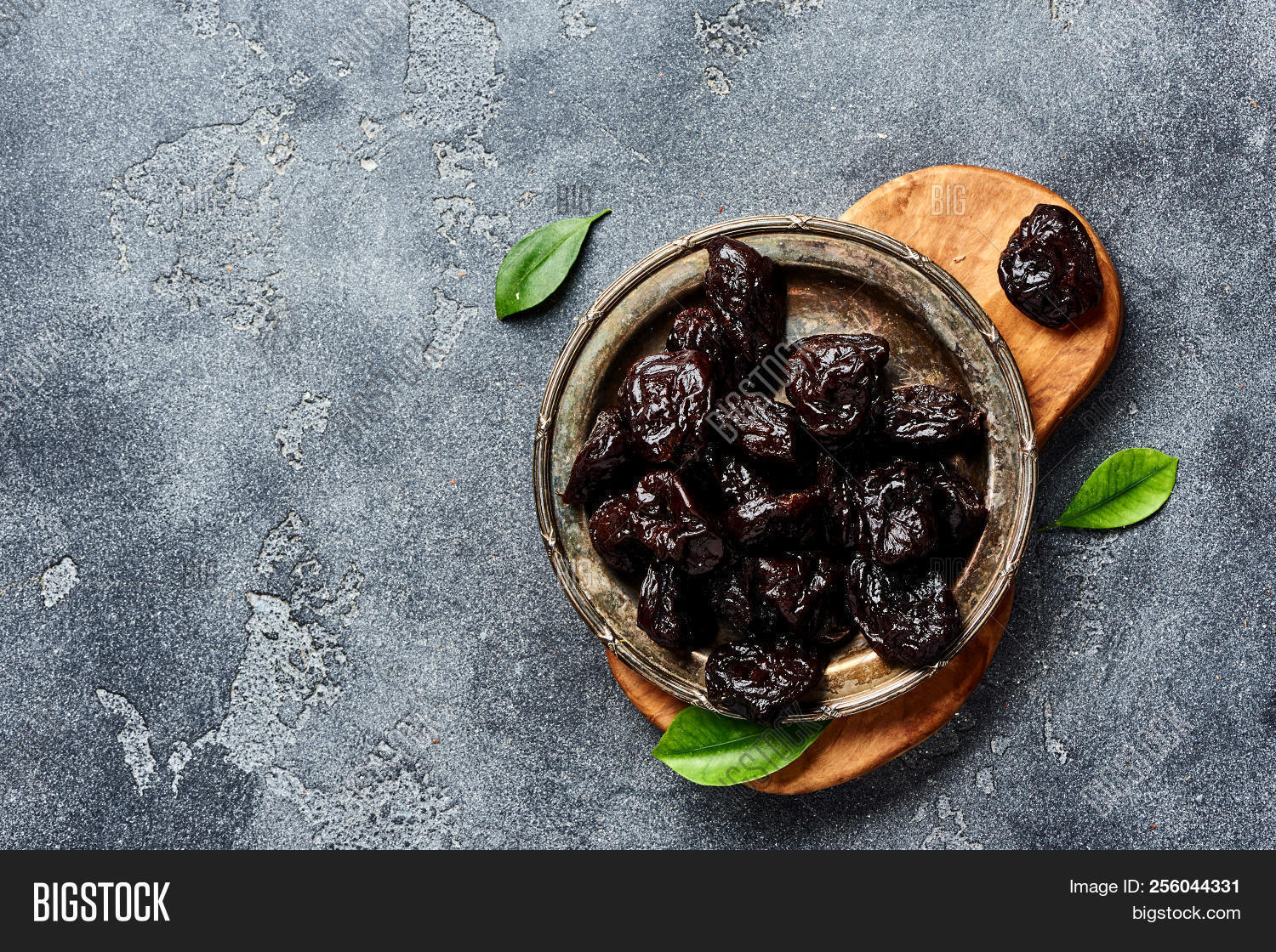 Dried Prunes On Plate Image & Photo (Free Trial) Bigstock