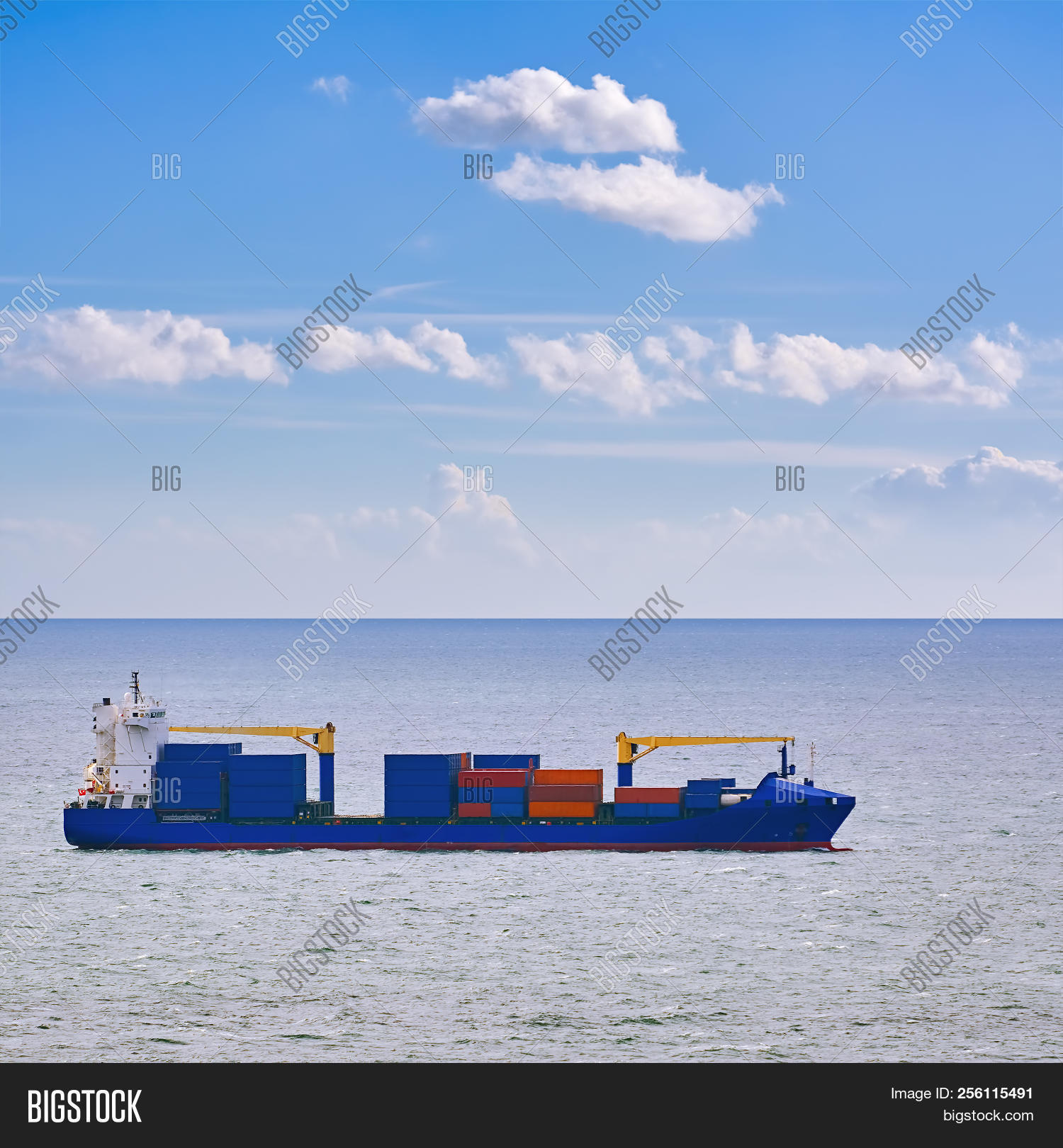 Container Ship Black Image Photo Free Trial Bigstock