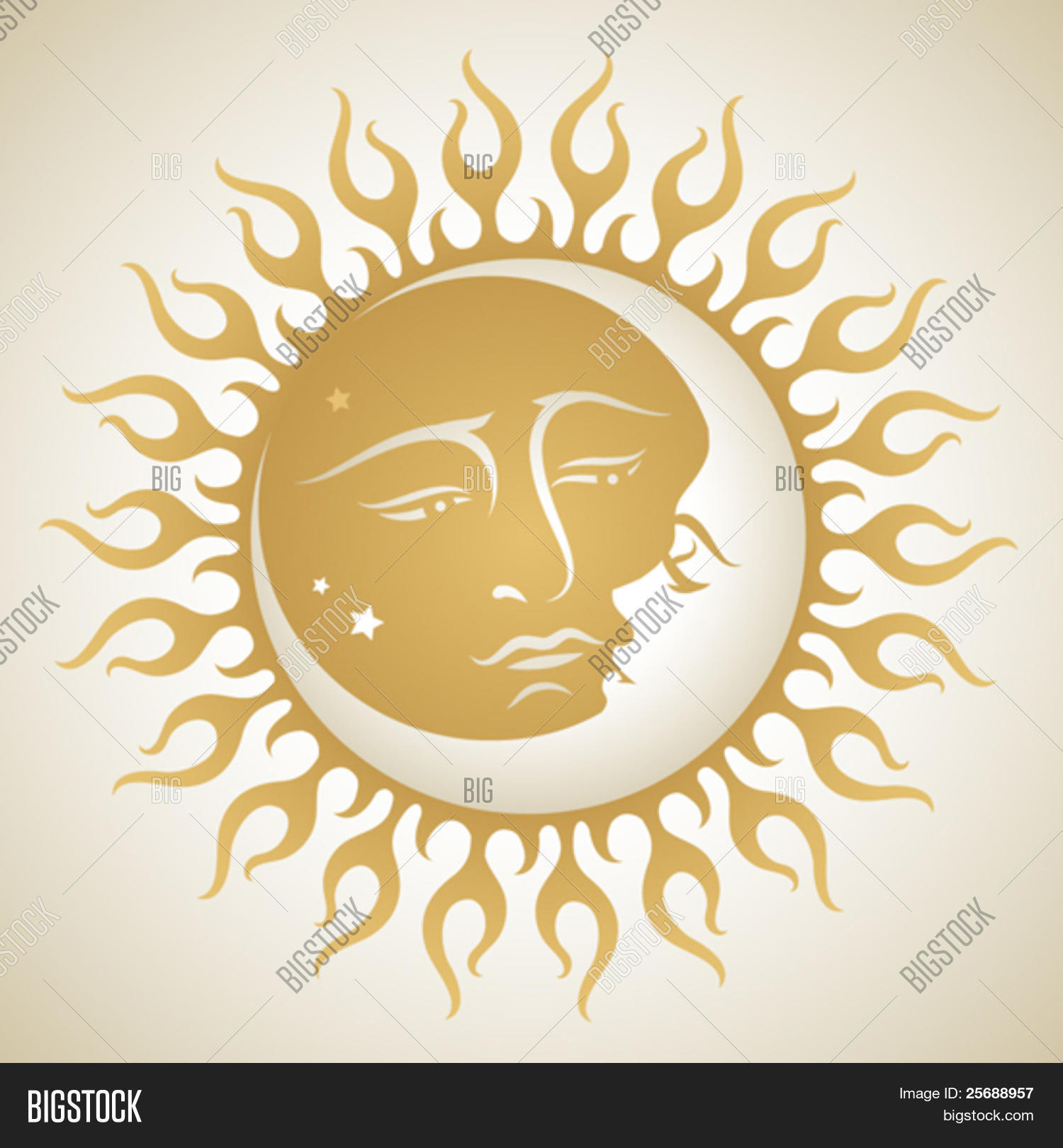 Moon Sun Vector & Photo (Free Trial) | Bigstock