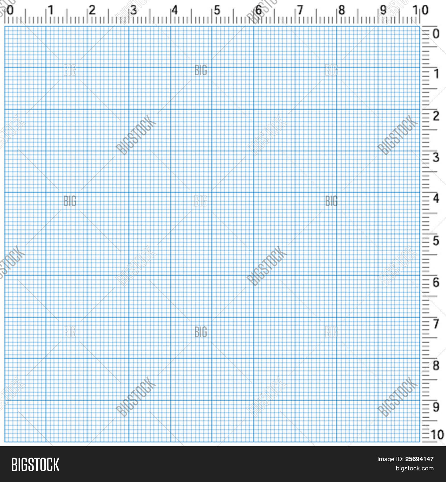 Blue Graphing Paper Vector & Photo (Free Trial) Bigstock