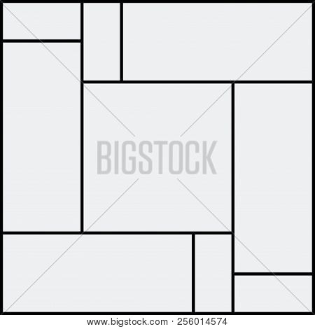 Montage Collage Photo Frame Template. Image Picture Background Montage Poster Design.