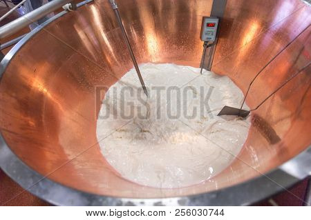 Parmesan Cheese Prduction Process In Bologna Italy