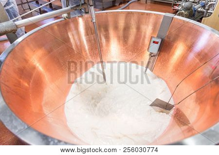 Parmesan Cheese Prduction Process In Bologna Italy
