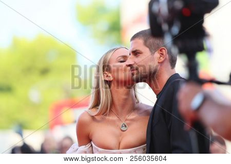 Fiammetta Cicogna walks the red carpet ahead of the opening ceremony during the 75th Venice Film Festival at Sala Grande on August 29, 2018 in Venice, Italy. 