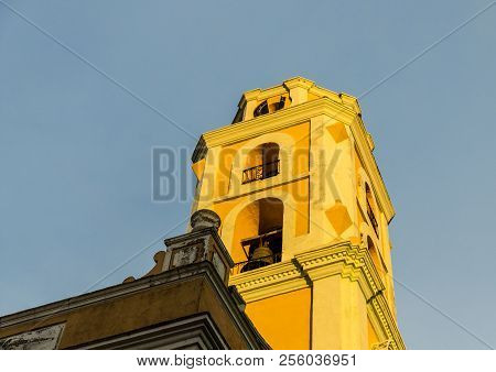 Trinidad, Cuba. January 2018. A View Of The Tower Of The Convento De San Francisco De Asi, In Trinid