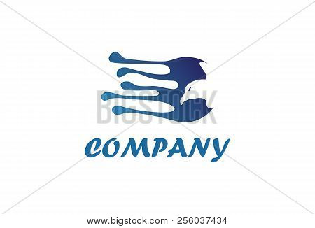 Eagle Logo - White Background Illustartion Design
