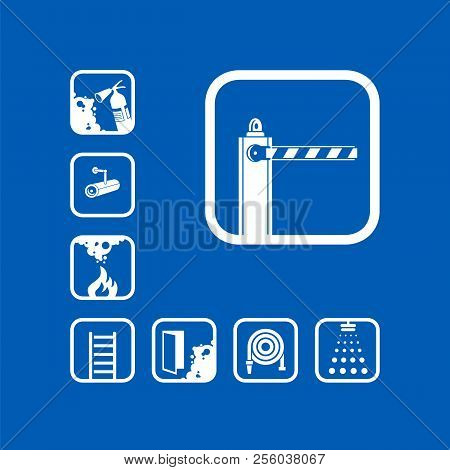 Barrier Icon. Set Of Isolated Vector Icons.