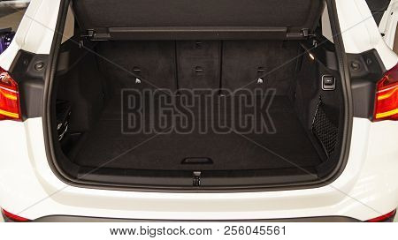 Large Capacious Trunk Of A Modern Car Background