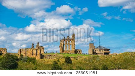 Ruins Of A Section Of The Medieval Tynemouth Priory And Castle In The United Kingdom