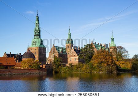 Beuatiful View Of Fredensborg Palace In Hilleroed, Denmark