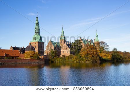 Beuatiful View Of Fredensborg Palace In Hilleroed, Denmark