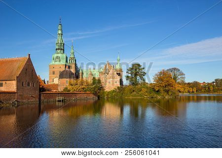 Beuatiful View Of Fredensborg Palace In Hilleroed, Denmark