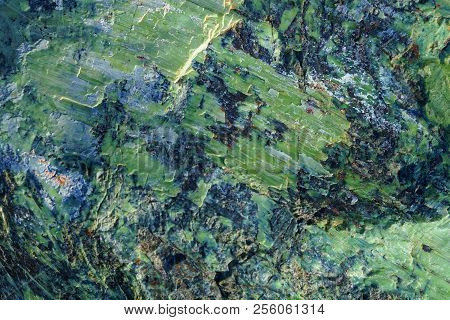 Natural Surface Texture Of Serpentinite Mined In The Ural Mountains