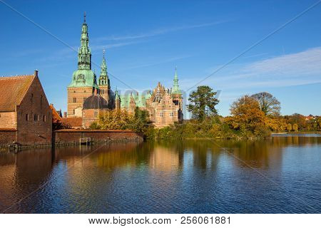 Beuatiful View Of Fredensborg Palace In Hilleroed, Denmark