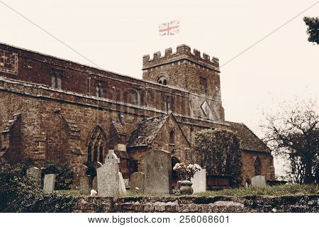 St. Etheldreda's Church Horley, Oxfordshire, Dark Helloween Style In England Uk