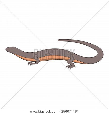 Gray Lizard Icon. Cartoon Illustration Of Gray Lizard Icon For Web