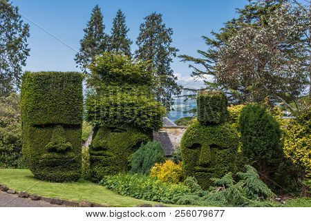 Edinburgh, Scotland, Uk - June 14, 2012: Dalmany House Lands, Along A Rural Road Artistically Cut De