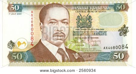 50 Shilling Bill Of Kenya, 2001