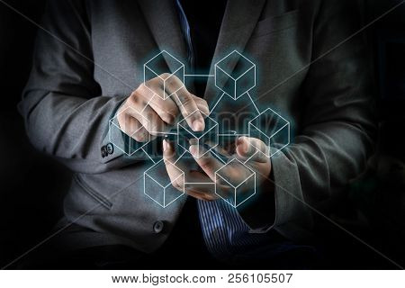 Blockchain Technology  Financial Cryptocurrency Such As Bitcoin
