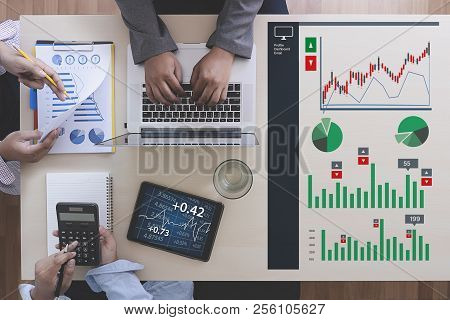 Business Man Sales Increase Revenue Shares And Customer Marketing Sales Dashboard Graphics Concept