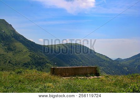 Water Through In The Middle Of Nature In Slovenia.