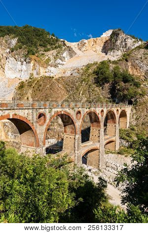 Marble Quarries (carrara White Marble) In The Apuan Alps (alpi Apuane). Tuscany, (toscana), Italy, E