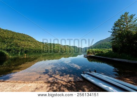 Lago Di Levico (lake), Levico Terme, Trentino Alto Adige, Italy, Europe